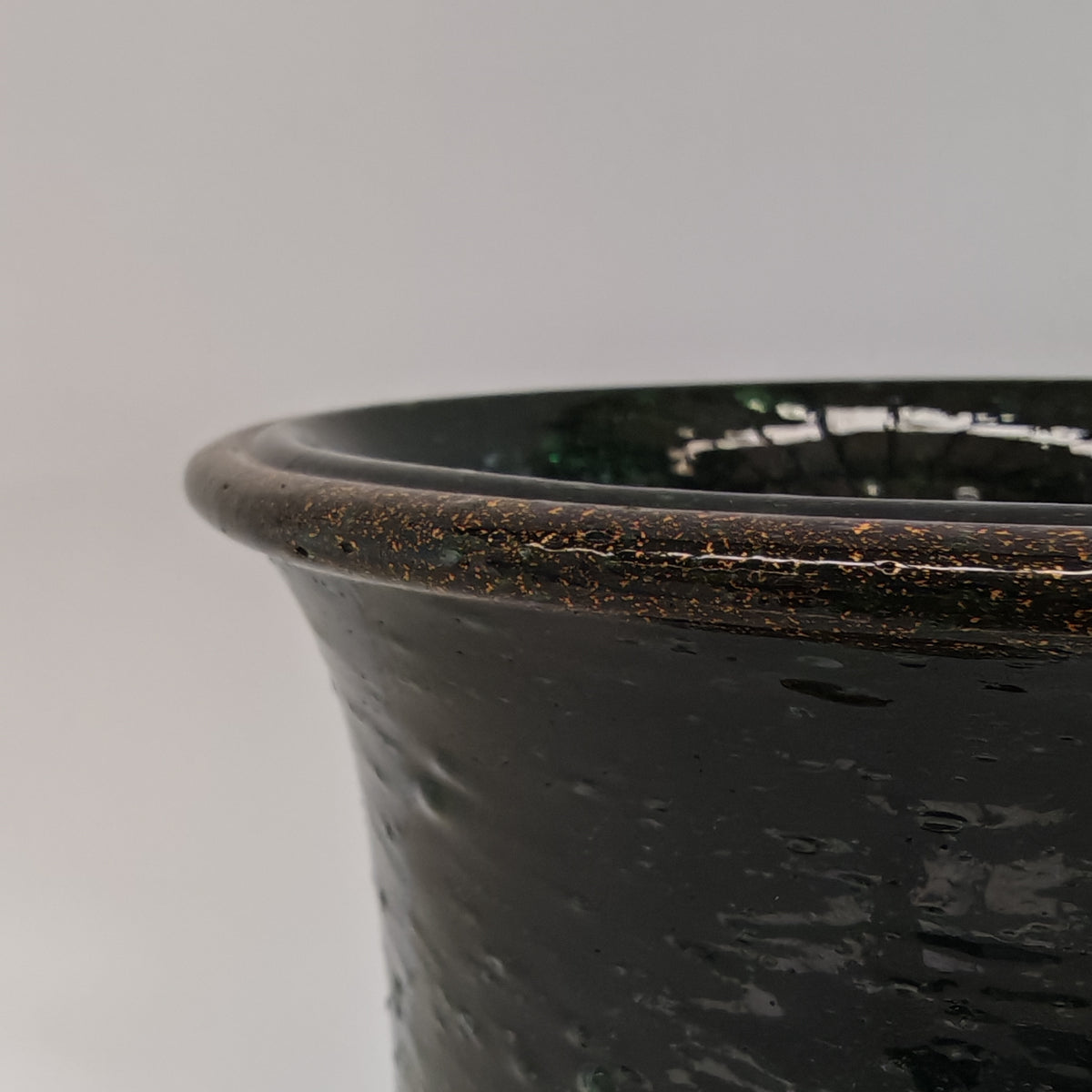 Vaso artistico  Murano anni 30 di  Napoleone Martinuzzi di Venini "pulegoso" con decorazione "Serpente"