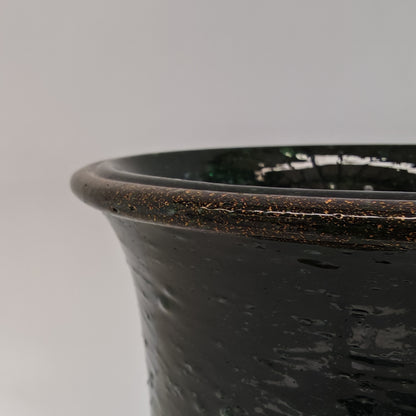 Vaso artistico  Murano anni 30 di  Napoleone Martinuzzi di Venini "pulegoso" con decorazione "Serpente"