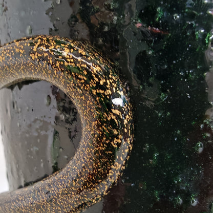 Vaso artistico  Murano anni 30 di  Napoleone Martinuzzi di Venini "pulegoso" con decorazione "Serpente"