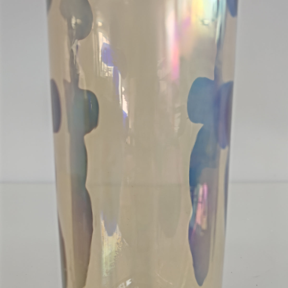 Raro vaso artistico in Vetro di Murano, Venini serie "a Macchie" disegnata da Fulvio Bianconi anni 50