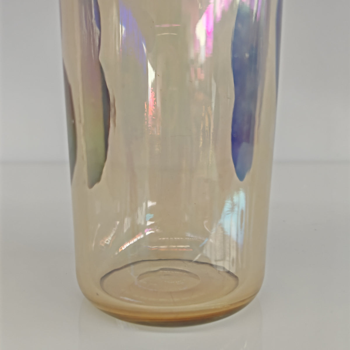 Raro vaso artistico in Vetro di Murano, Venini serie "a Macchie" disegnata da Fulvio Bianconi anni 50