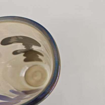 Raro vaso artistico in Vetro di Murano, Venini serie "a Macchie" disegnata da Fulvio Bianconi anni 50