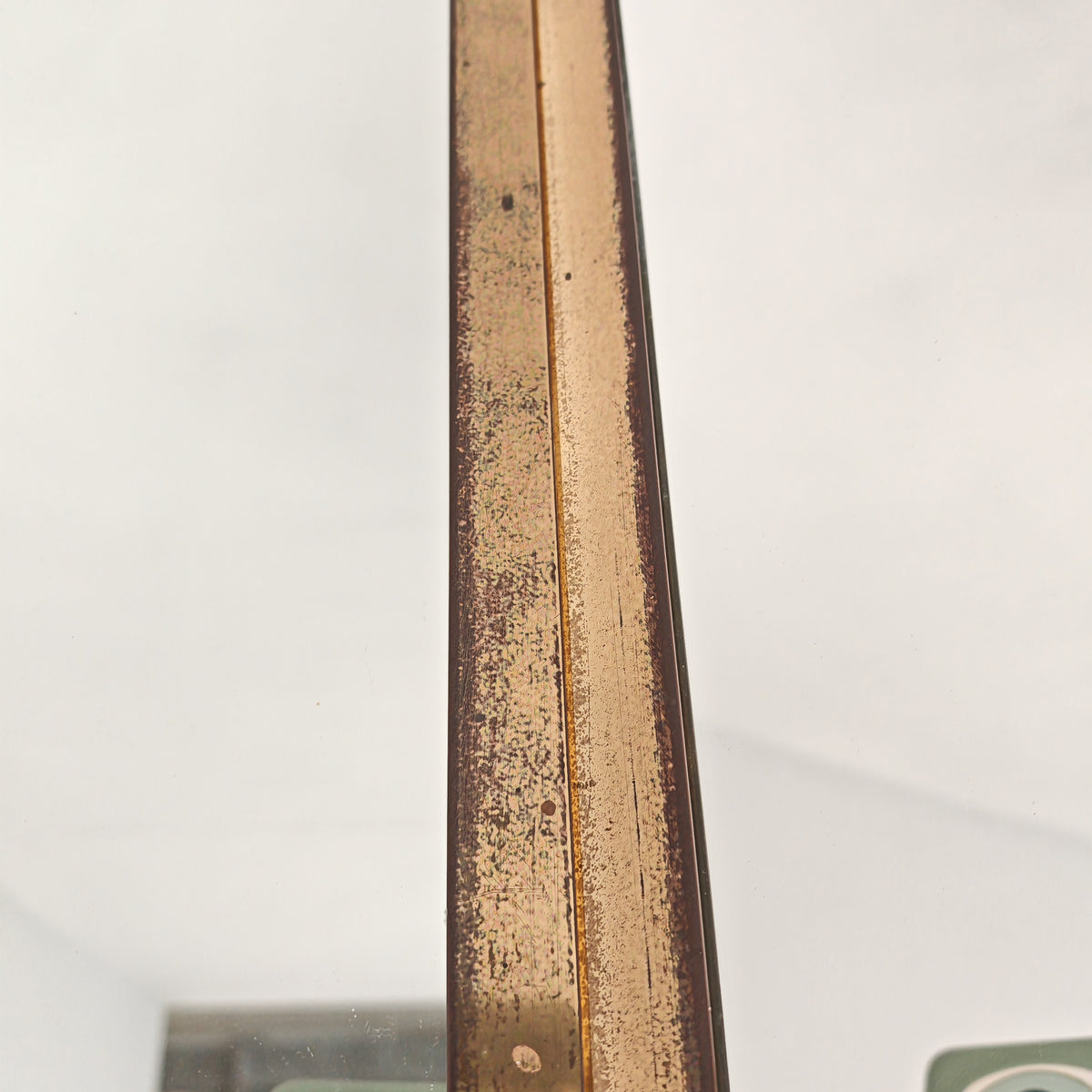 Specchio pieghevole in ottone vintage anni 70