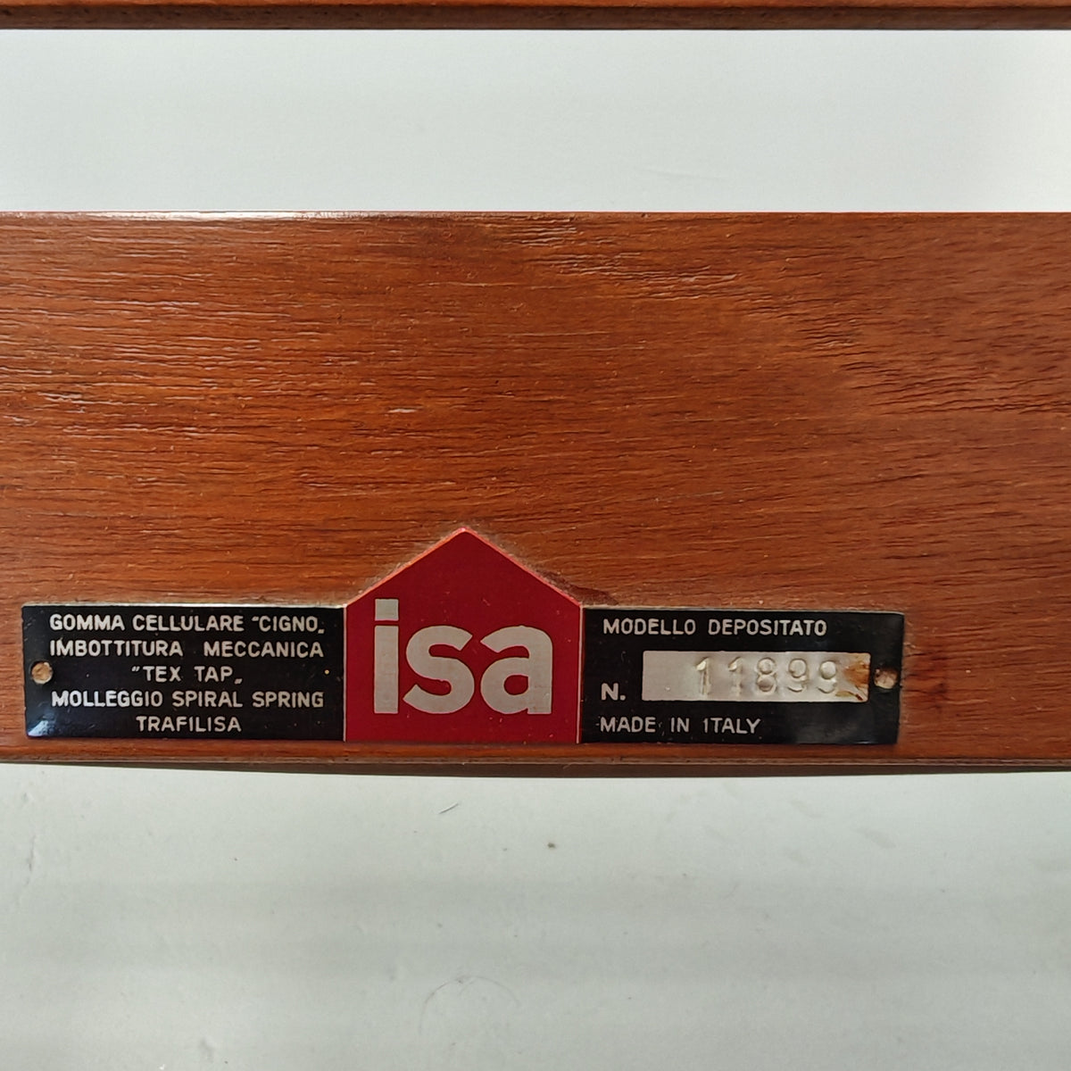 Poltrona in teak ISA Bergamo anni 60
