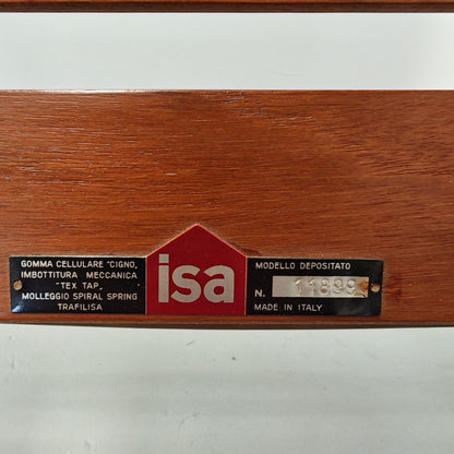 Poltrona in teak ISA Bergamo anni 60