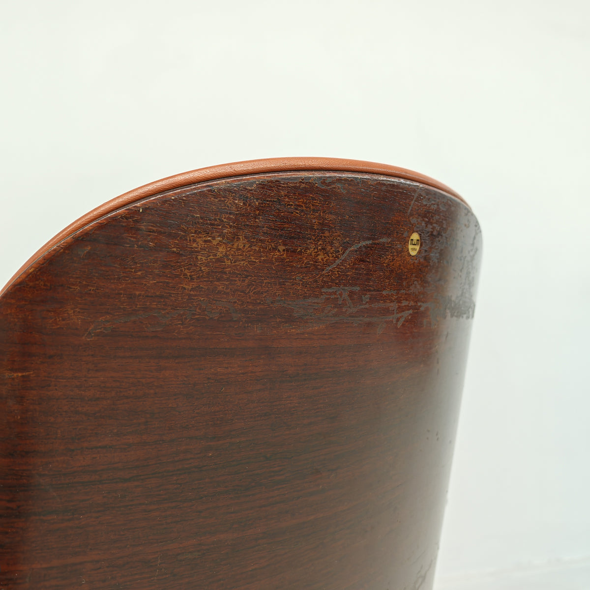 Fauteuil de direction en cuir MIM Ico Parisi années 60