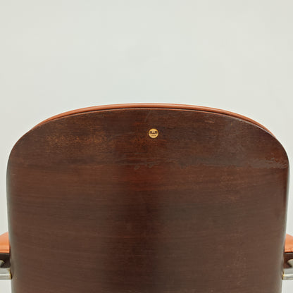 Fauteuil de direction en cuir MIM Ico Parisi années 60