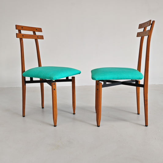 Sedie in legno vintage Roberto Aloi anni 60