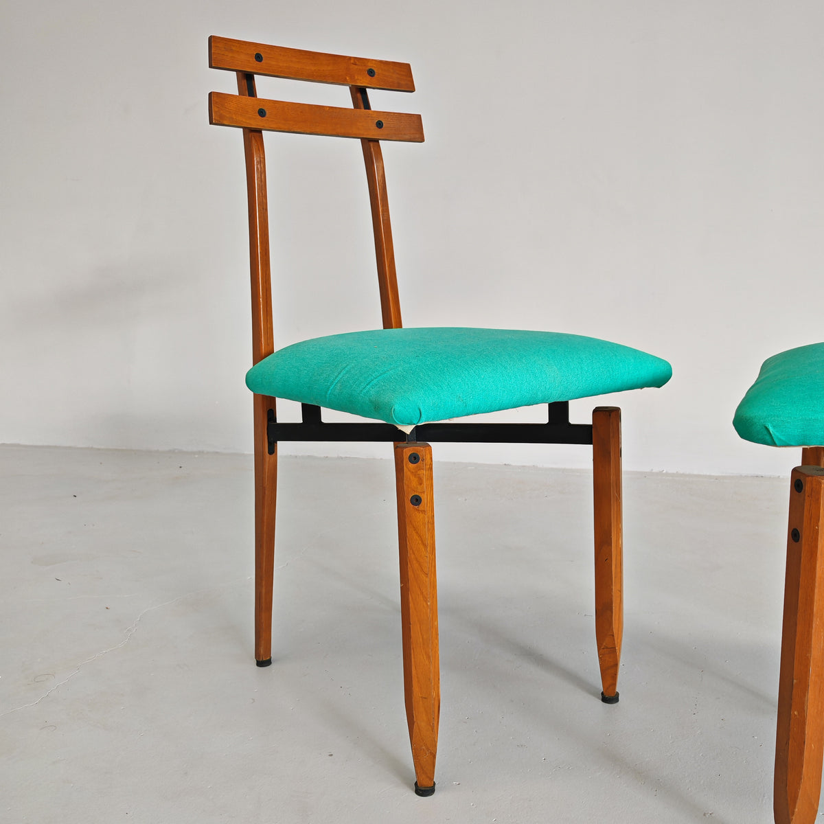 Sedie in legno vintage  Roberto Aloi anni 60