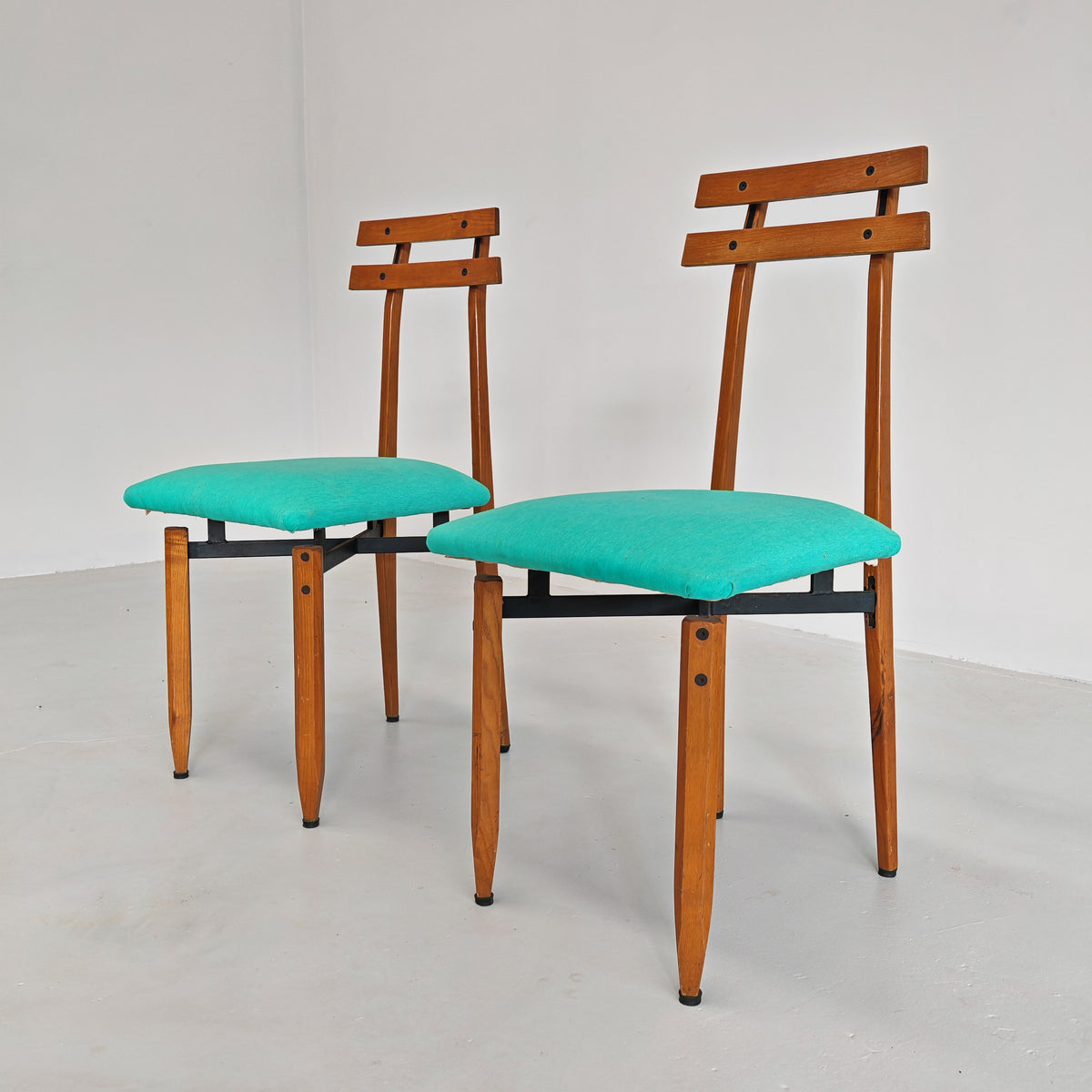 Sedie in legno vintage  Roberto Aloi anni 60