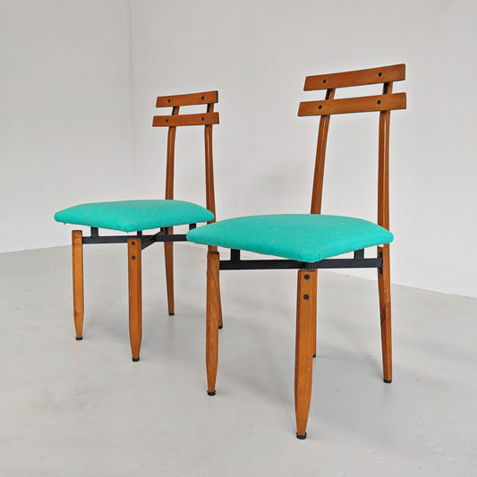 Sedie in legno vintage Roberto Aloi anni 60