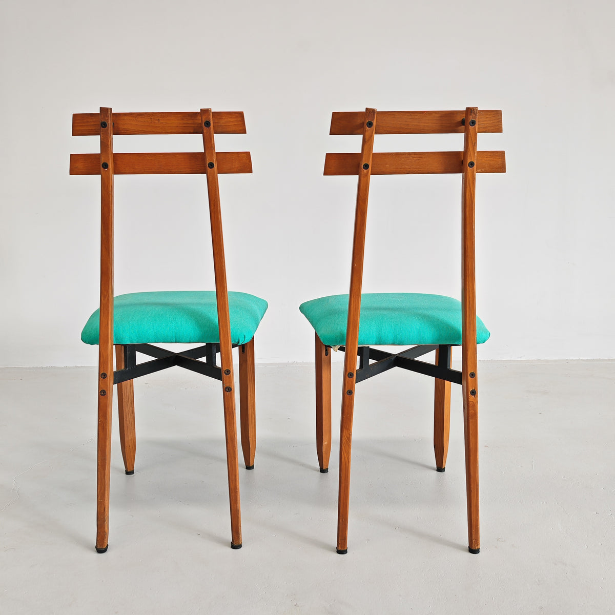 Sedie in legno vintage  Roberto Aloi anni 60