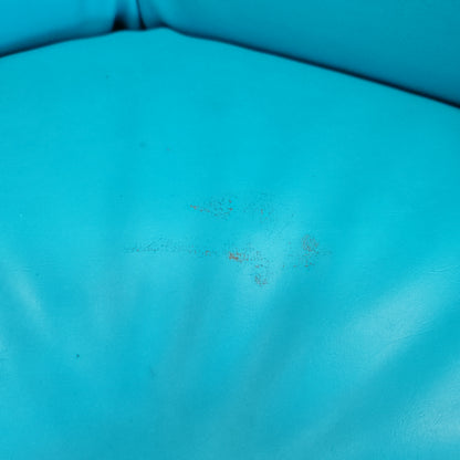 Petit fauteuil bleu Dilly Dally de L. Massoni pour Poltrona Frau, années 70