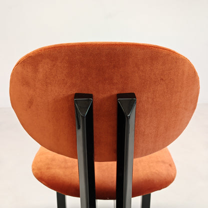Ensemble de 8 chaises en velours mod. "MED" G. Stoppino et L. Acerbis pour Acerbis, années 1980