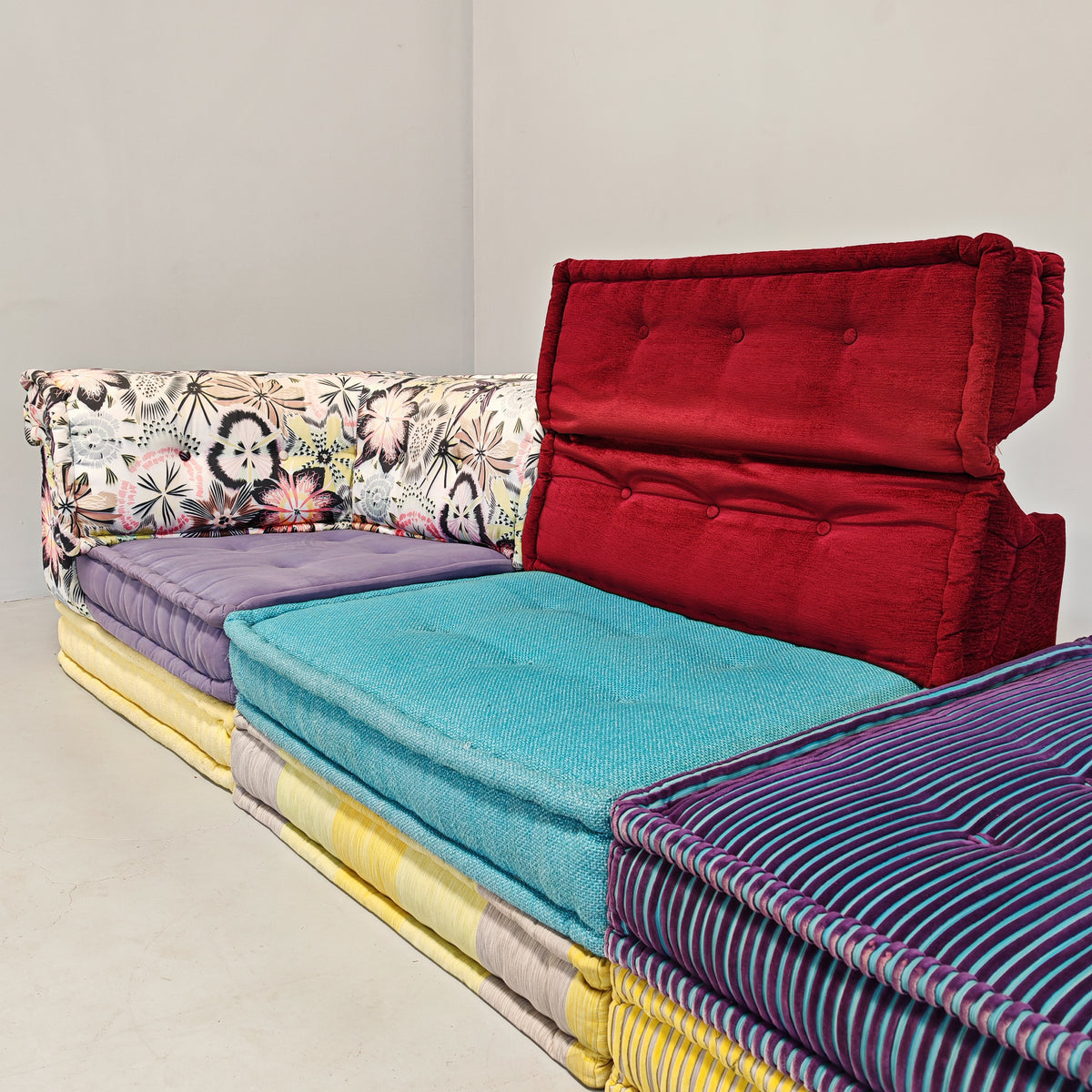 Canapé modulaire Mah Jong par Missoni, H. Hopfer pour Roche Bobois 3 places