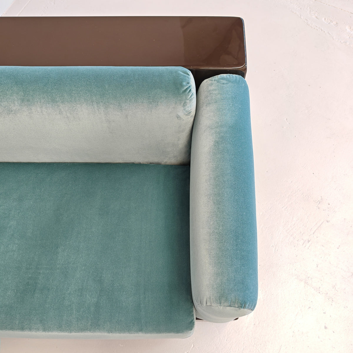 Paire de fauteuils en velours bleu ciel mod. « Gradual » Cini Boeri pour Gavina années 70