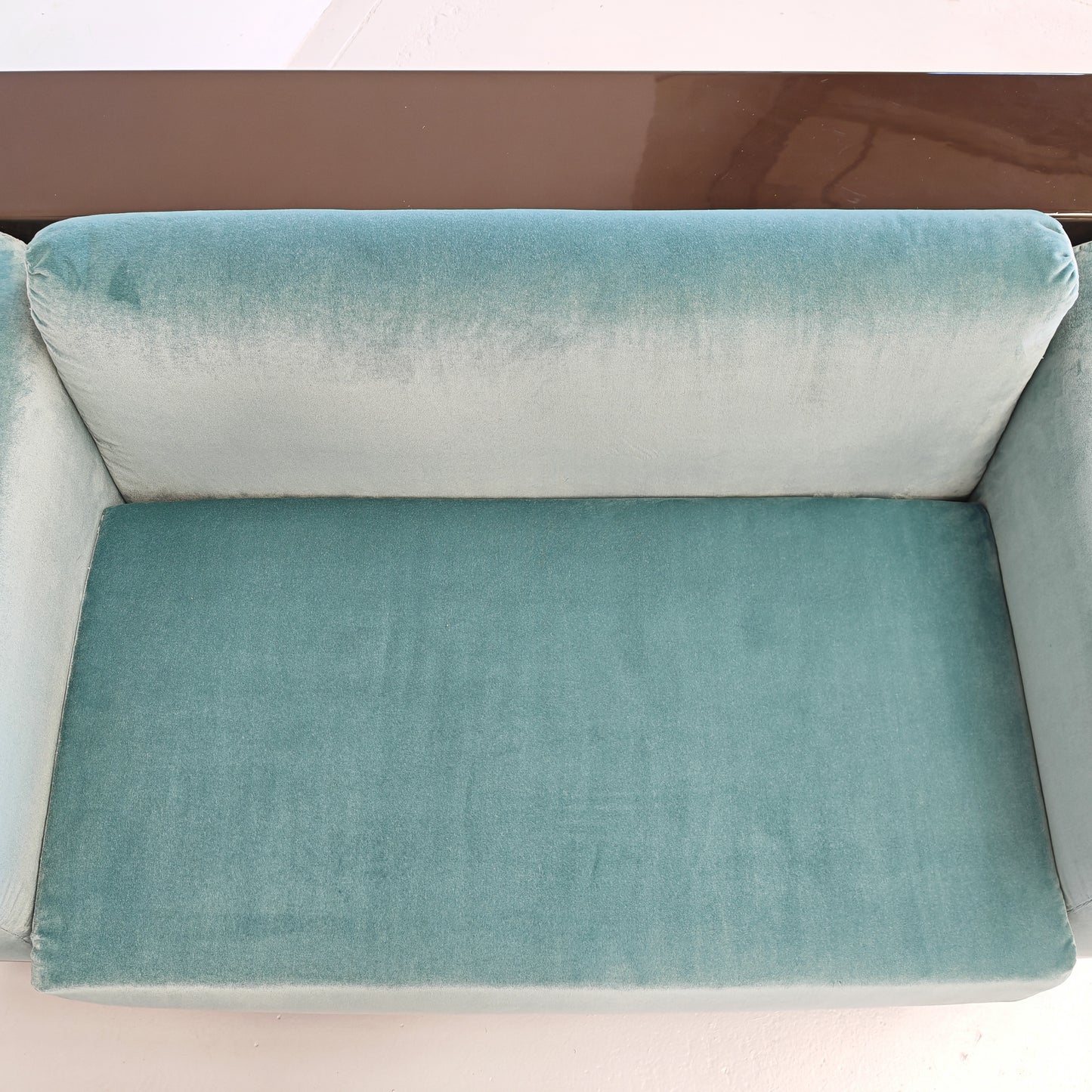 Coppia di poltrone in velluto celeste mod. "Gradual" Cini Boeri per Gavina anni 70