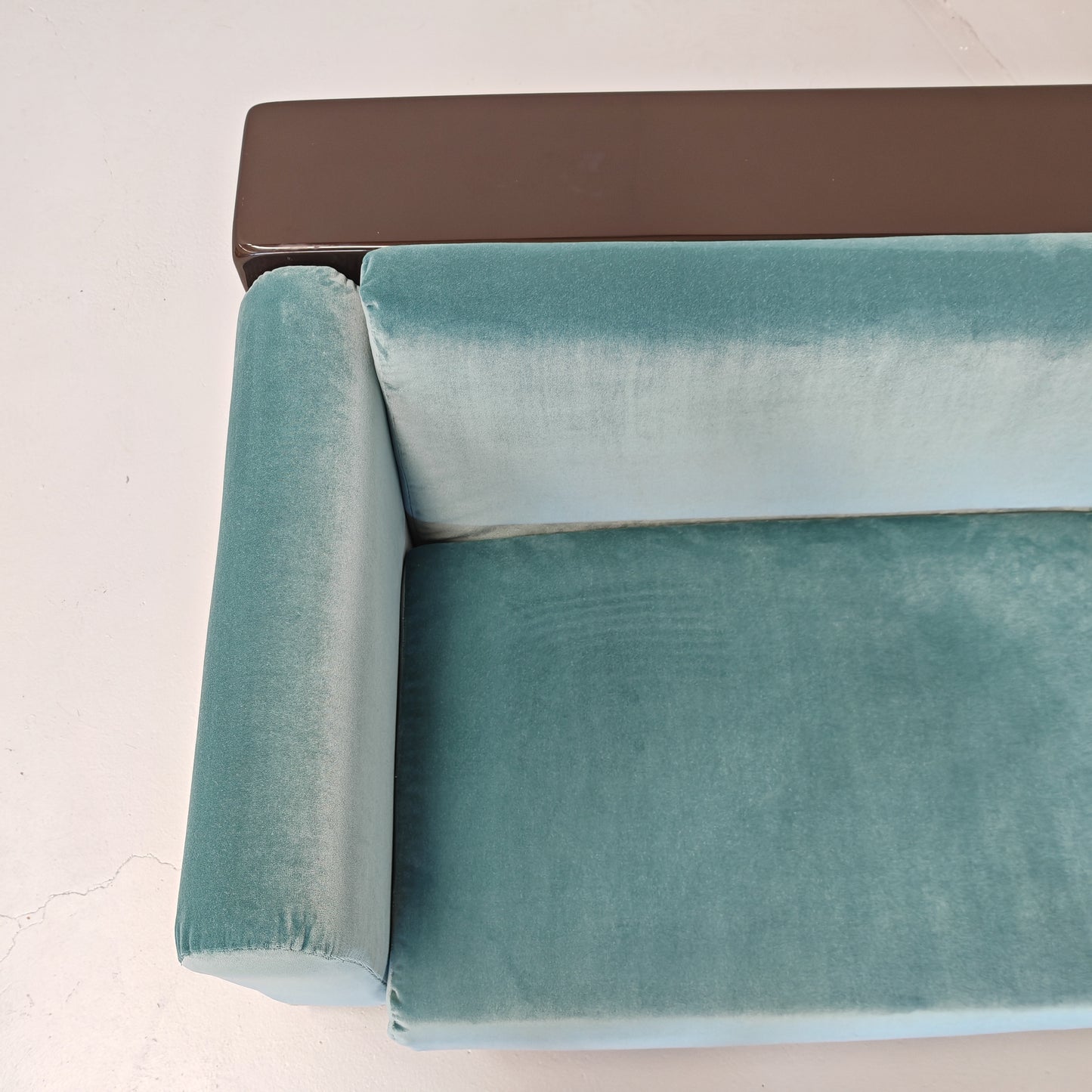 Coppia di poltrone in velluto celeste mod. "Gradual" Cini Boeri per Gavina anni 70