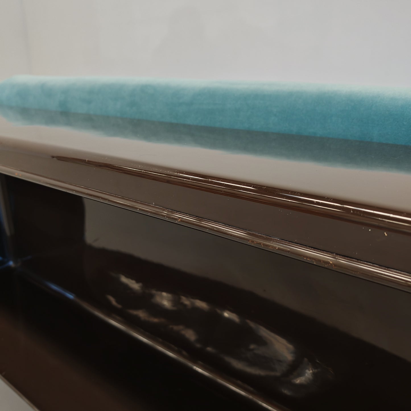 Coppia di poltrone in velluto celeste mod. "Gradual" Cini Boeri per Gavina anni 70