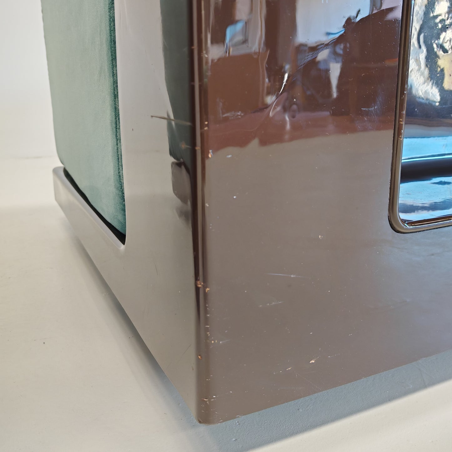 Coppia di poltrone in velluto celeste mod. "Gradual" Cini Boeri per Gavina anni 70