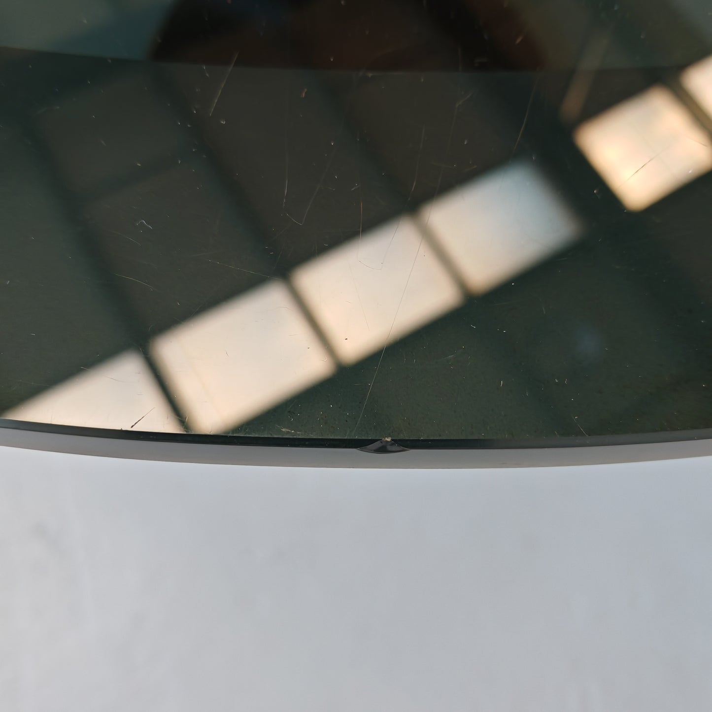 Tavolo Tondo in Vetro modello TL 59 Afra e Tobia Scarpa per Poggi anni 70