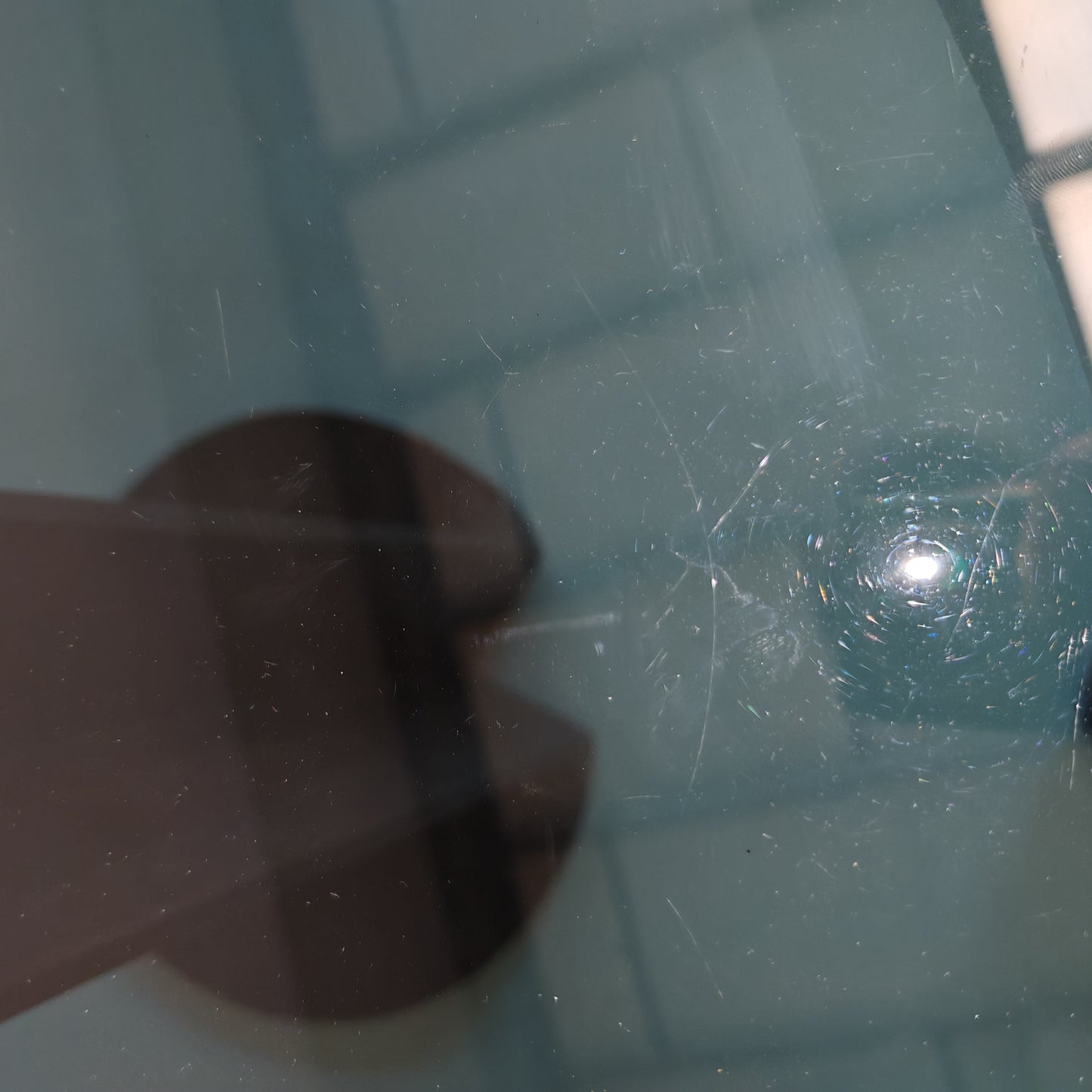 Tavolo Tondo in Vetro modello TL 59 Afra e Tobia Scarpa per Poggi anni 70