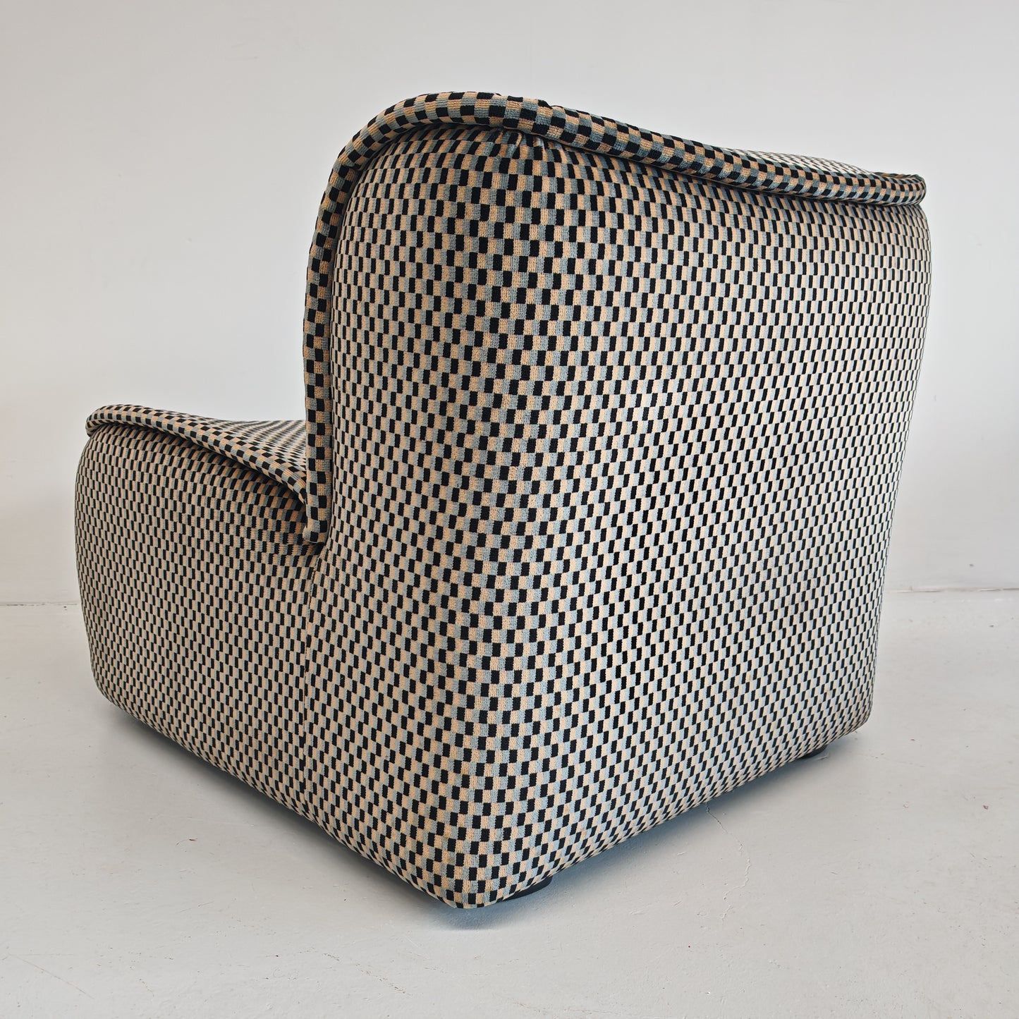 Divano modulare velluto optical mod. Calida Arch. Giudici per COIMA anni 70