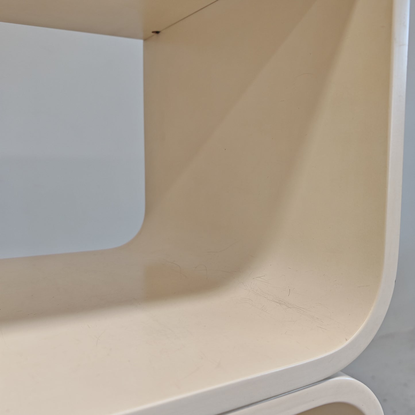 Libreria modulare bianca Carlo De Carli per Fiarm anni 70