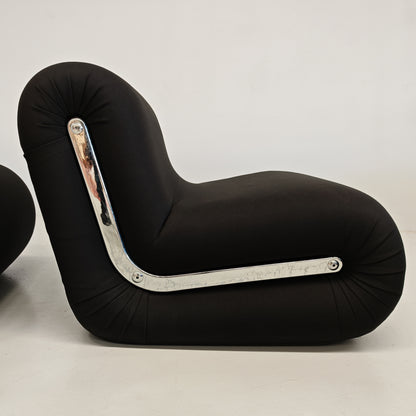 Fauteuils Boomerang de Rodolfo Bonetto pour Flexform, années 70