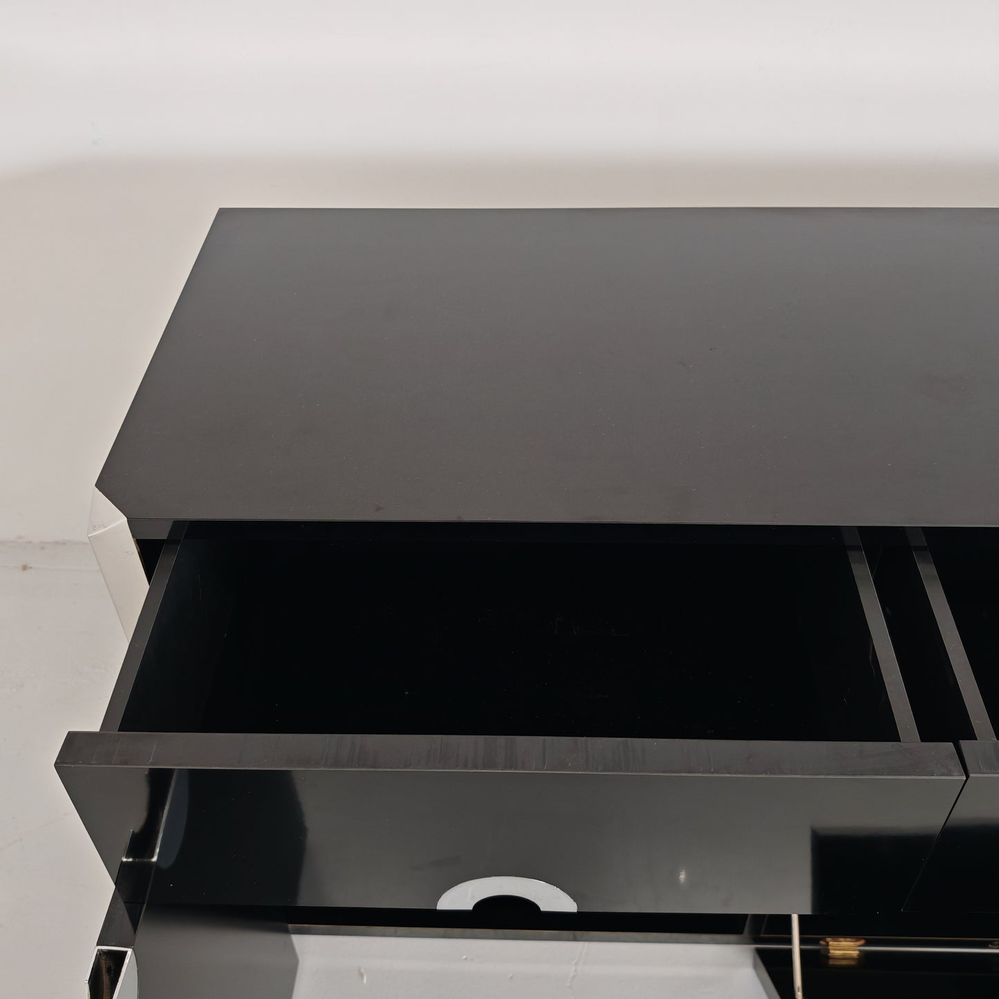 Sideboard Willy Rizzo per Mario Sabot anni 70 Nero