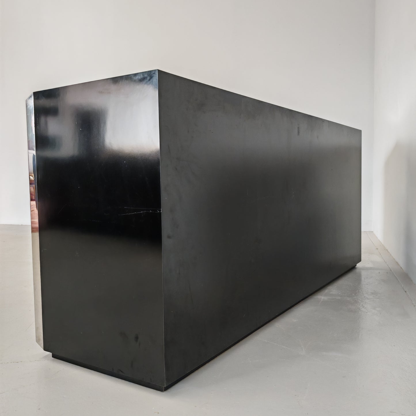 Sideboard Willy Rizzo per Mario Sabot anni 70 Nero