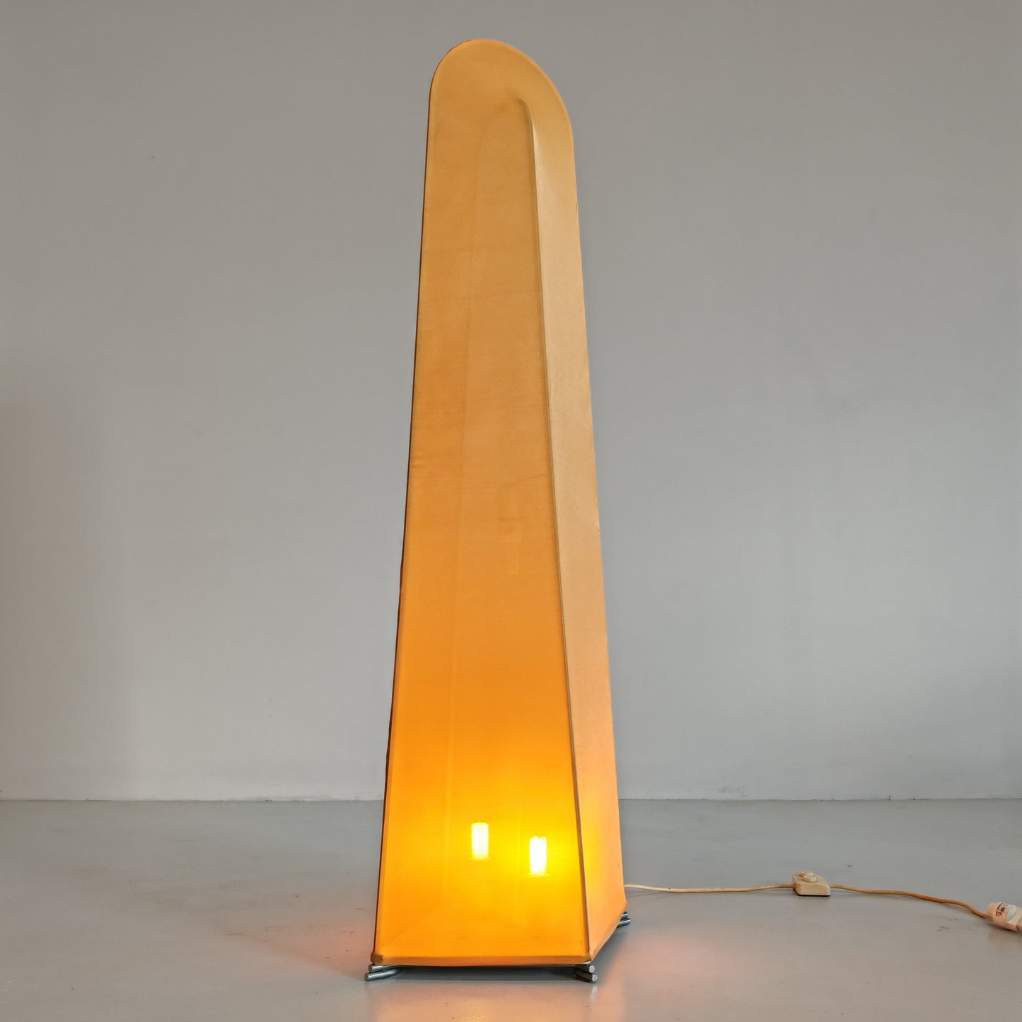 Lampada da terra in tessuto Kazuki, K.Takahama per Sirrah anni 70 (Grande)