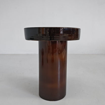 Table d’appoint en céramique « Terrae », Raffaello Biagetti, années 70 (grand modèle)