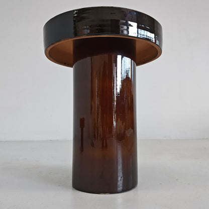 Table d’appoint en céramique « Terrae », Raffaello Biagetti, années 70 (grand modèle)