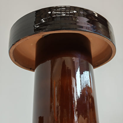 Table d’appoint en céramique « Terrae », Raffaello Biagetti, années 70 (grand modèle)