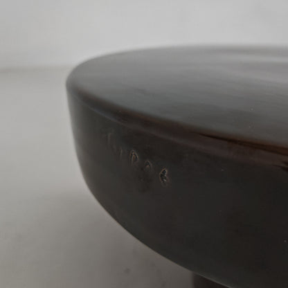Petite table ronde en céramique « Terrae » de Raffaello Biagetti, années 70 (petit modèle)