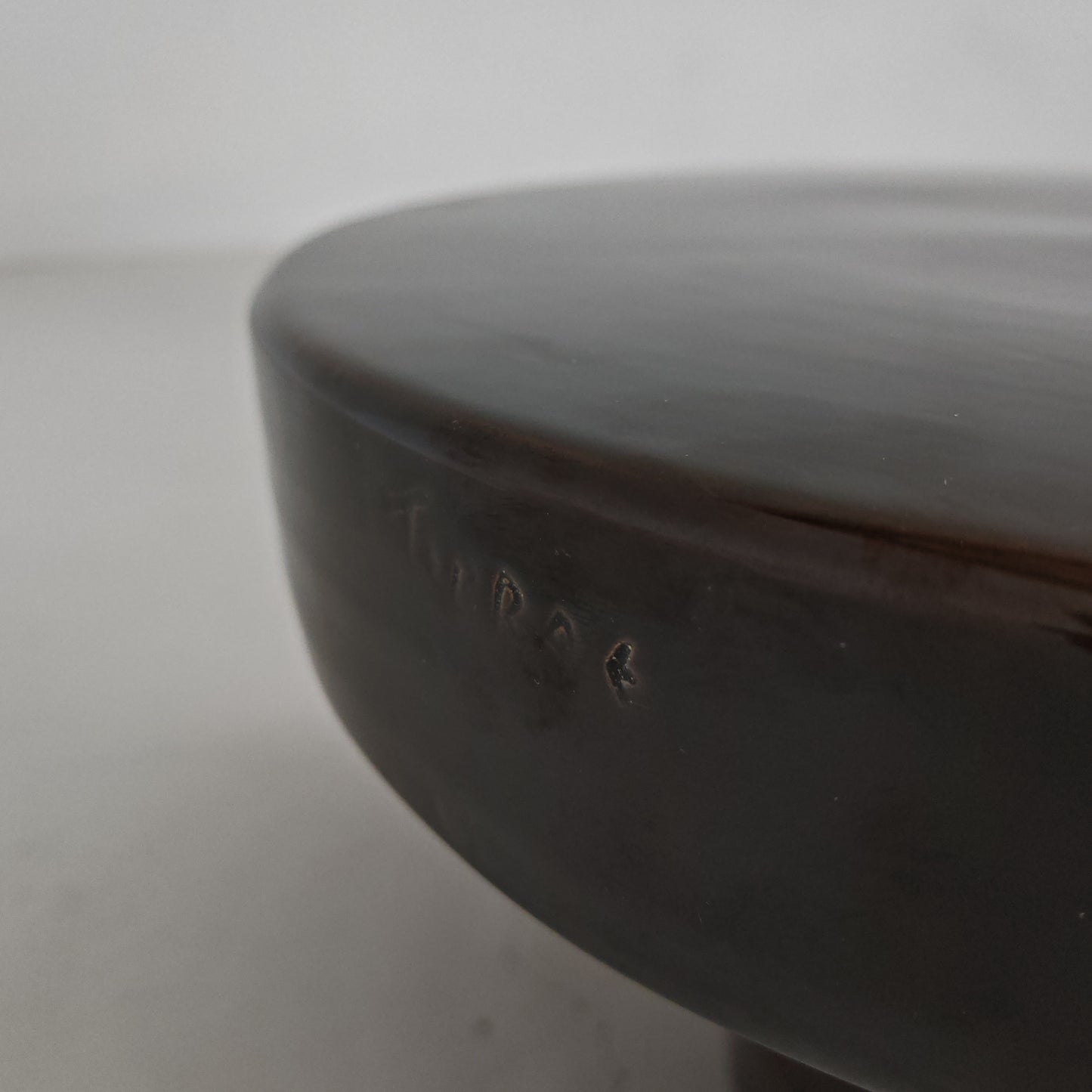 Tavolino tondo ceramica "Terrae" Raffaello Biagetti anni 70 (piccolo)