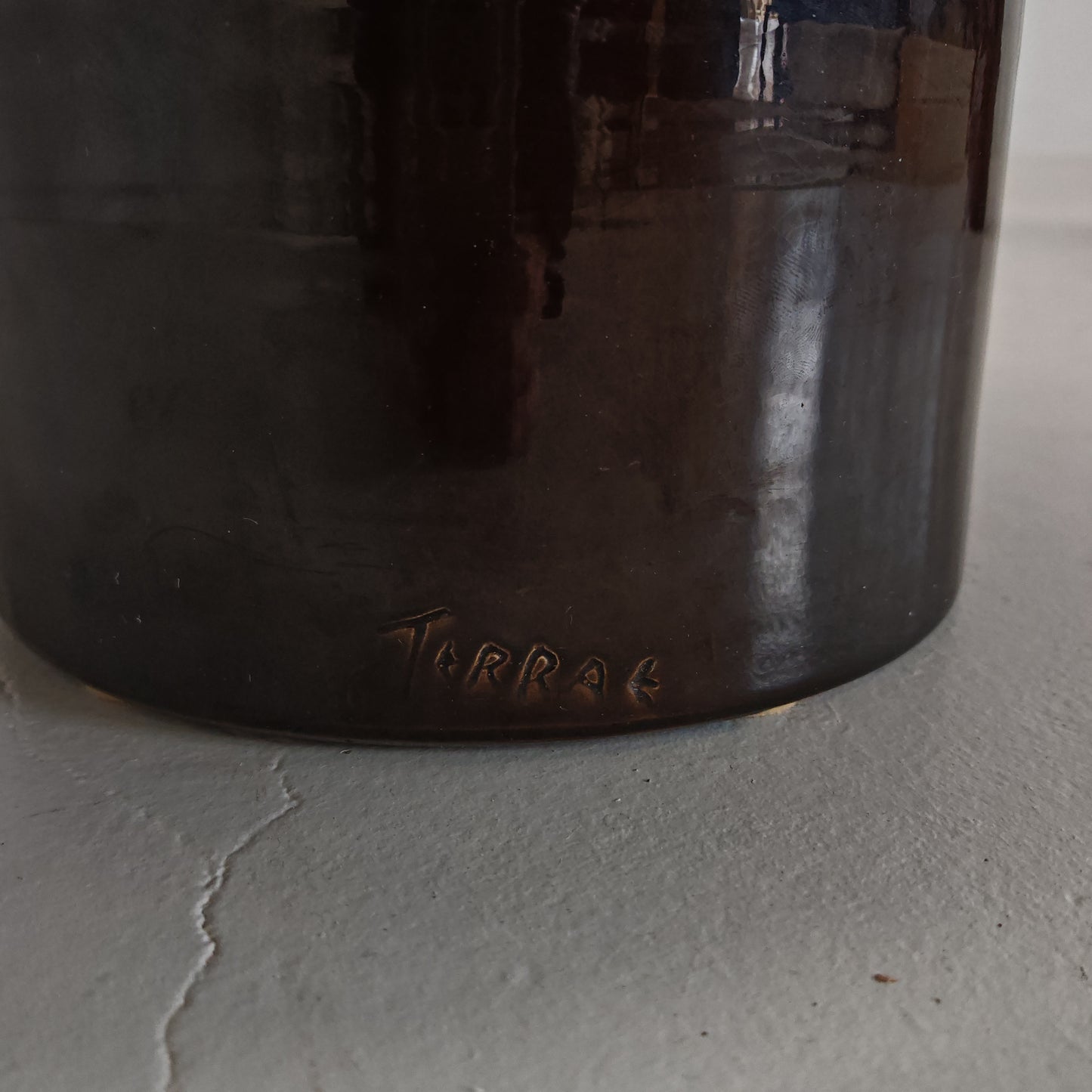 Tavolino tondo ceramica "Terrae" Raffaello Biagetti anni 70 (piccolo)