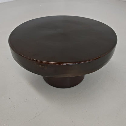 Petite table ronde en céramique « Terrae » de Raffaello Biagetti, années 70 (petit modèle)