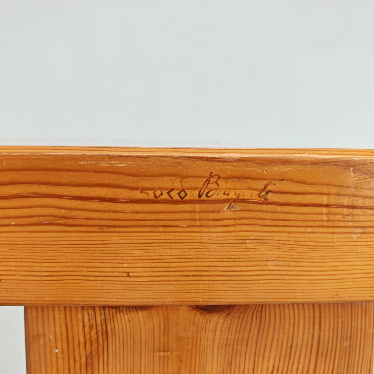 Tavolo rettangolare in legno  "Sine Loco" Raffaello Biagetti anni 70