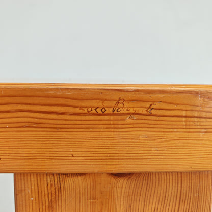 Tavolo rettangolare in legno  "Sine Loco" Raffaello Biagetti anni 70