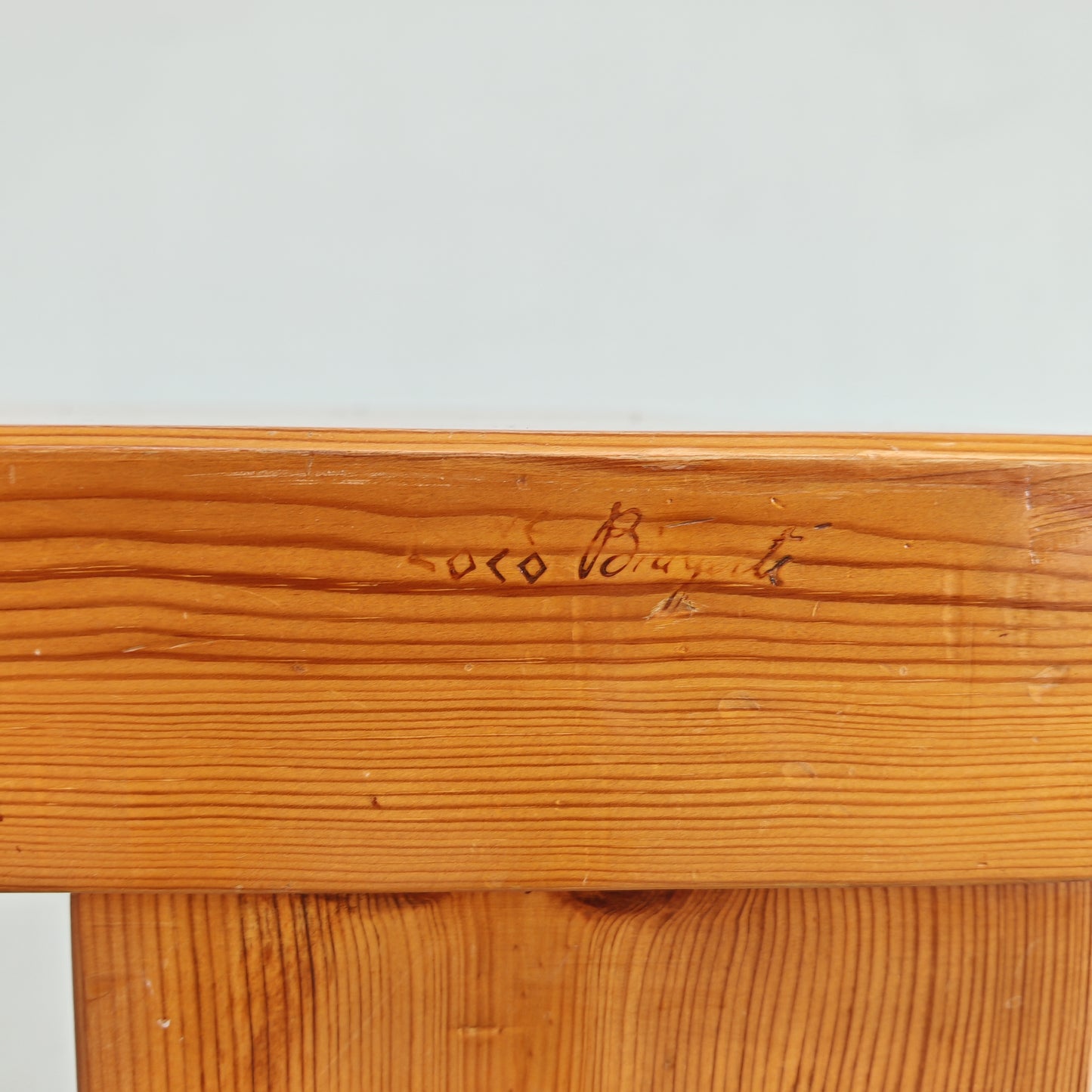 Tavolo rettangolare in legno  "Sine Loco" Raffaello Biagetti anni 70
