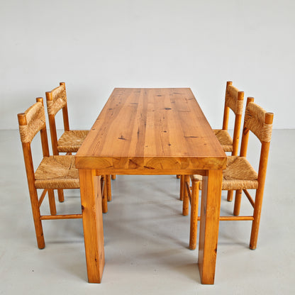 Tavolo rettangolare in legno  "Sine Loco" Raffaello Biagetti anni 70