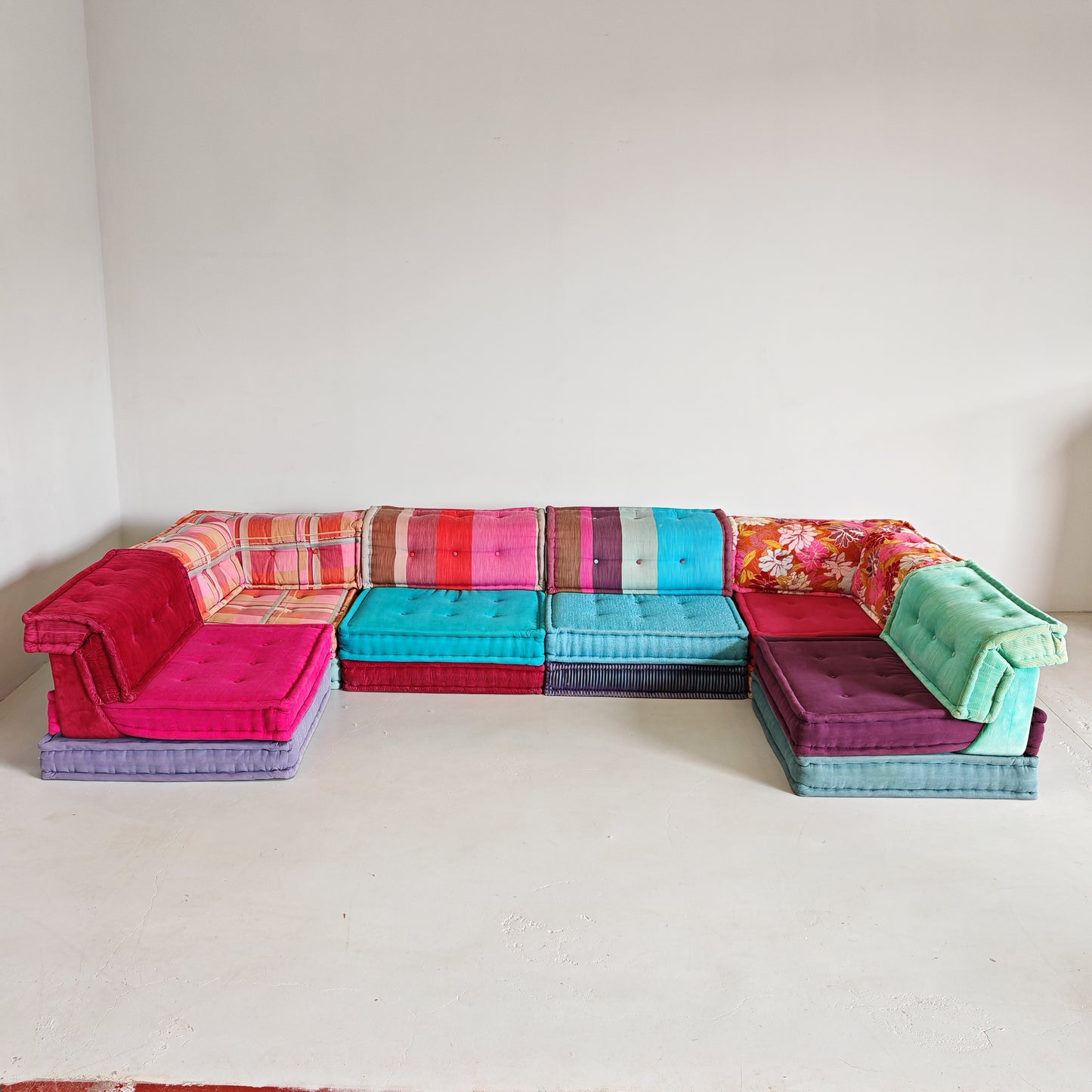 Divano modulare Mah Jong By Missoni, H. Hopfer per Roche Bobois 6 posti