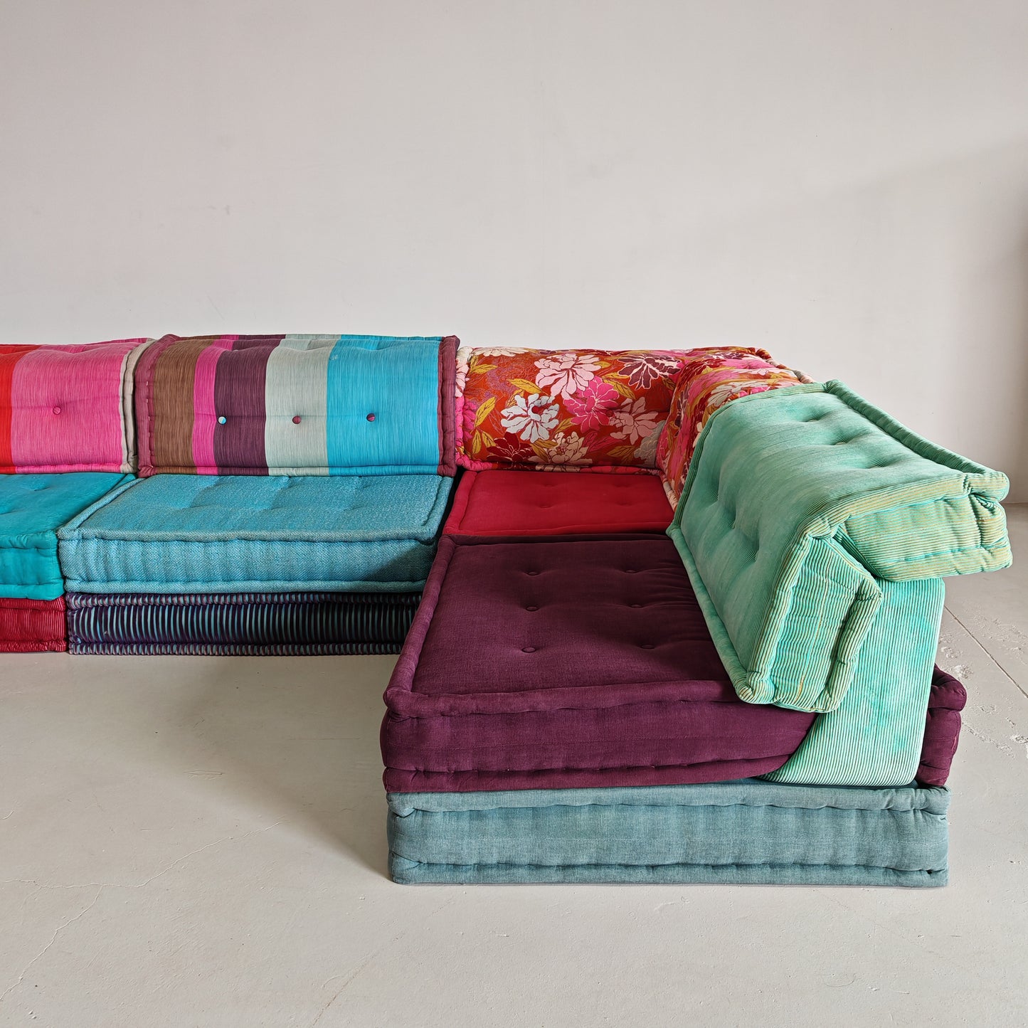Divano modulare Mah Jong By Missoni, H. Hopfer per Roche Bobois 6 posti