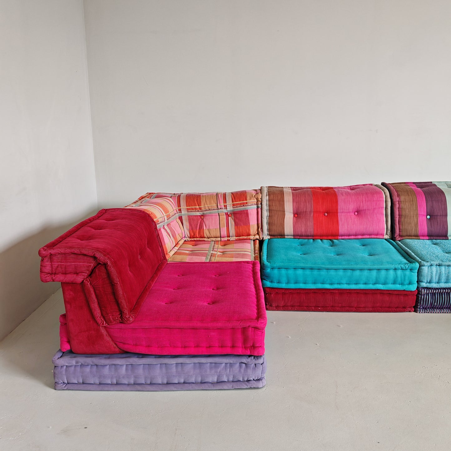 Divano modulare Mah Jong By Missoni, H. Hopfer per Roche Bobois 6 posti