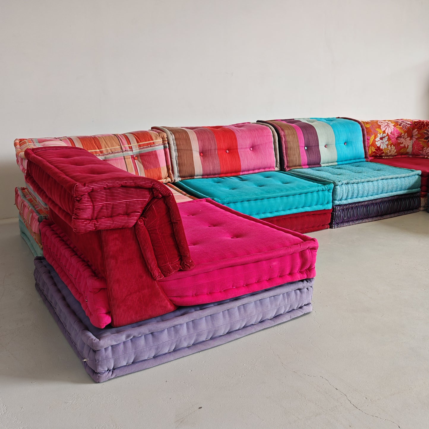 Divano modulare Mah Jong By Missoni, H. Hopfer per Roche Bobois 6 posti
