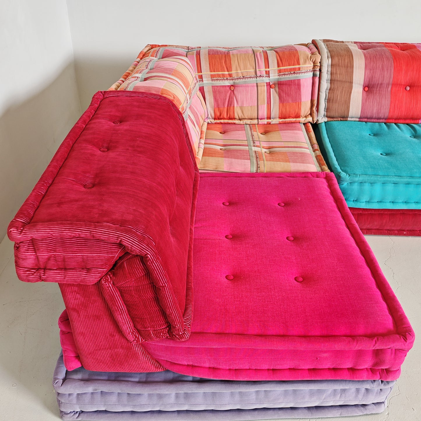 Divano modulare Mah Jong By Missoni, H. Hopfer per Roche Bobois 6 posti