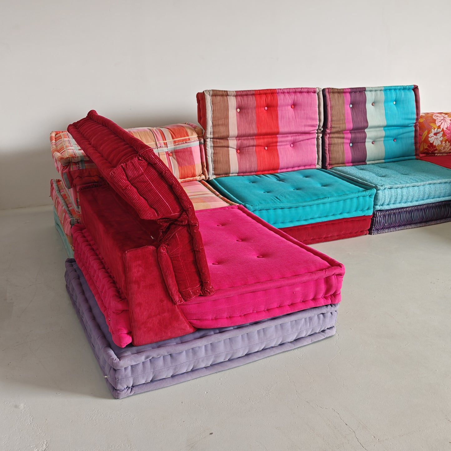 Divano modulare Mah Jong By Missoni, H. Hopfer per Roche Bobois 6 posti