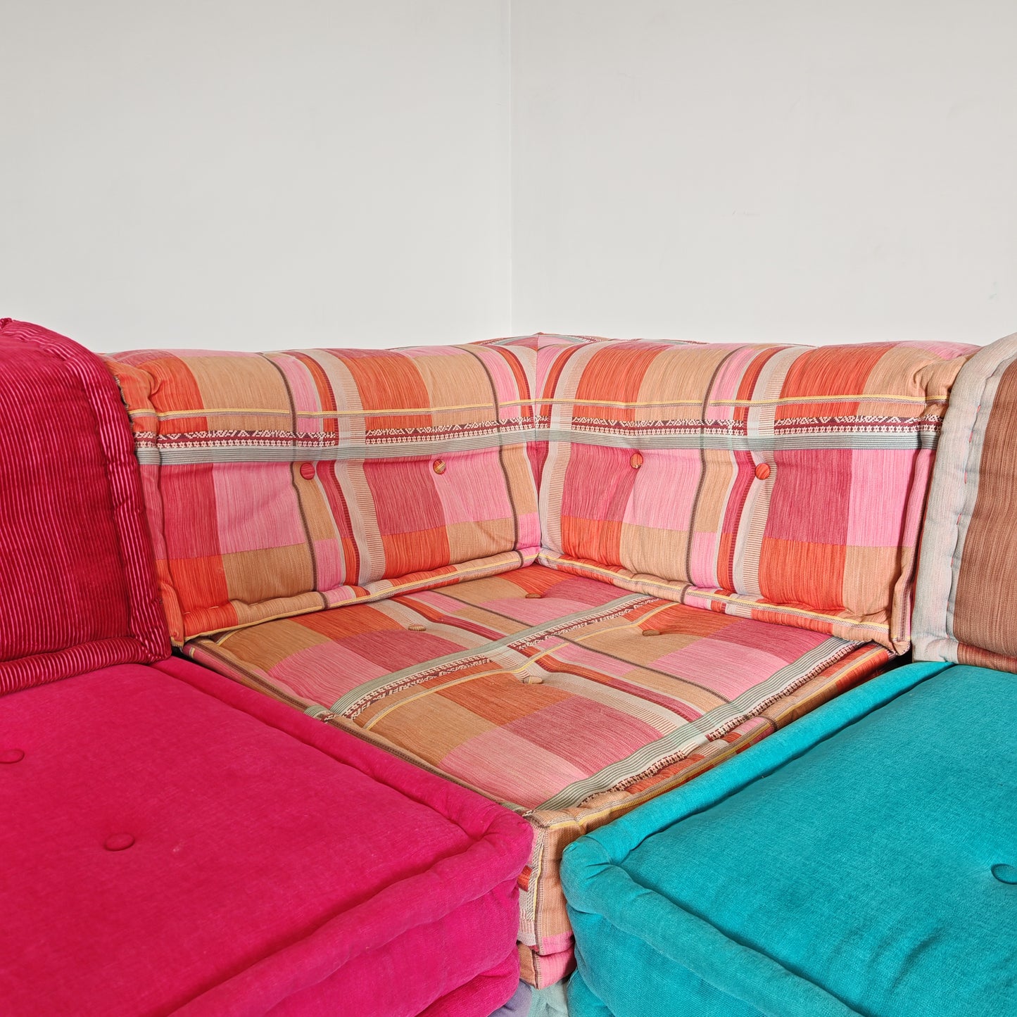 Divano modulare Mah Jong By Missoni, H. Hopfer per Roche Bobois 6 posti